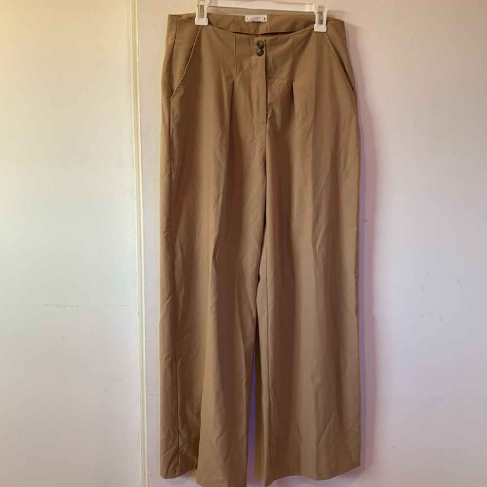 Native Youth Wide Leg Khaki \ Brown Pants